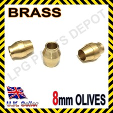8mm BRC Olives Brass SET of 3