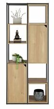 Habitat Loft Living Tall Shelving Unit - Light Oak | Oak Shelf Storage Bookcase