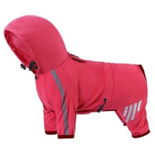 DogRaincoat Step In 4Leg Dog Windproof Rain Coat FourSeason Dog Travel Clothes