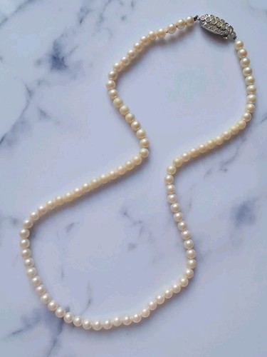 Vintage lotus faux - vintage, pearl