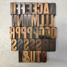 Vintage Letterpress Wood Type