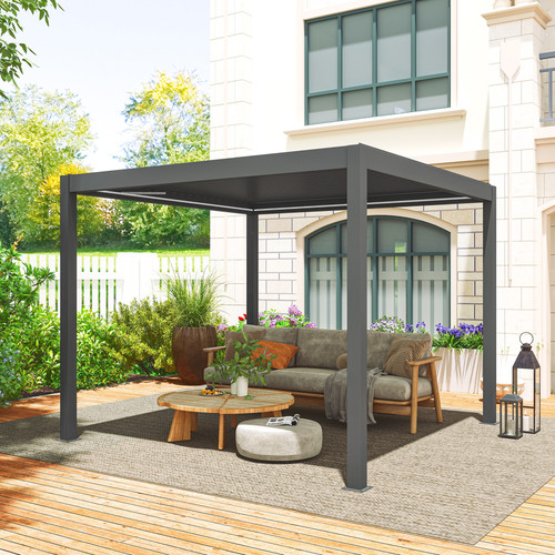 3x3m electric louvered pergola - electric,
