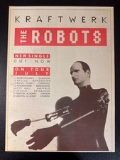 KRAFTWERK - THE ROBOTS  15X11" 1991 MAGAZINE ADVERT / POSTER  L454