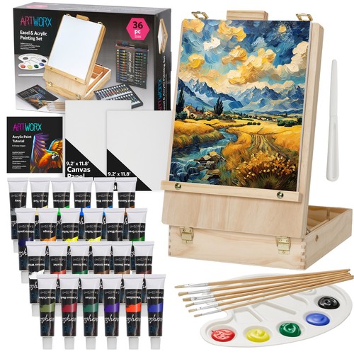 Artworx wooden portable box - artworx,