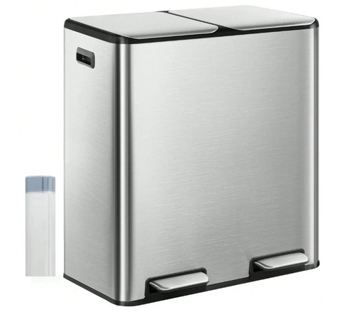 30l double kitchen bin - double,