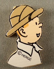 Tintin - silhouette wood