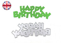 Happy Birthday Letter Metal Cutting Die Embossing Scrapbooking Stencil Craft