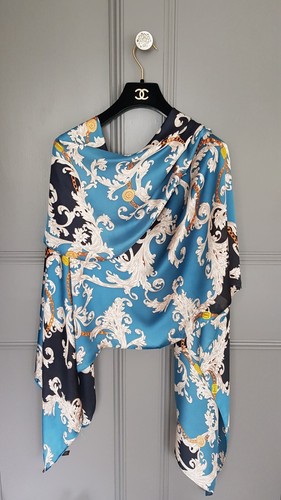 Ladies teal blue scarf - ladies,