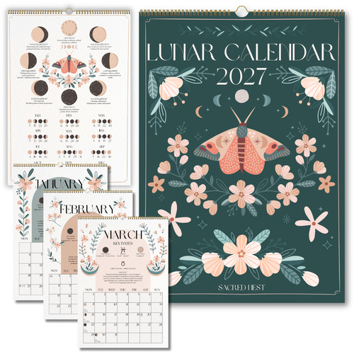 2027 lunar moon phase calendar - phase,