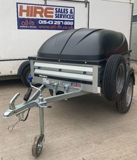 Brenderup 1150s 2nd hand camping trailer, lockable lid & spare wheel 1150