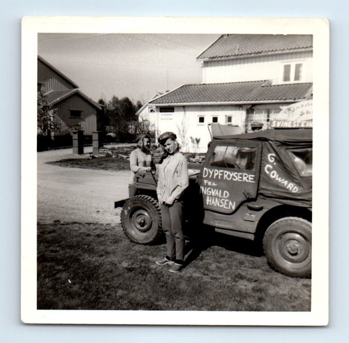 Old vintage square - square, pair