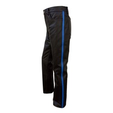Mens Black & Blue Piping