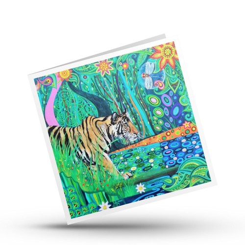 Tiger card art - tiger, big