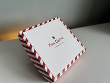 Lovely Tipperary Crystal Porcelain Christmas Tree Ornaments, New In Box