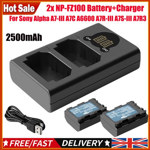 Fz100 battery charger - 2x, np-fz100