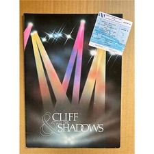 CLIFF RICHARD/SHADOWS THE CONCERTS 1984 PROGRAMME -GLOSSY BOOKLET with ticket UK