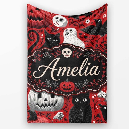 Soft fleece blanket halloween - fleece,