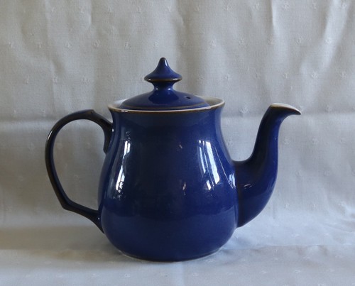 Denby imperial blue teapot - denby,