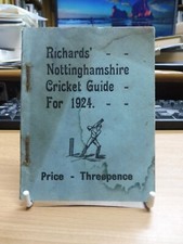 Richards' Nottinghamshire Cricket Guide For 1924