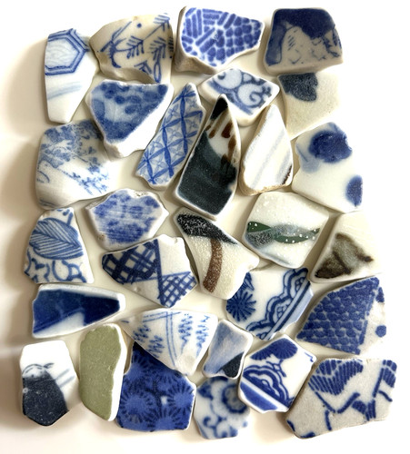 Genuine surf tumbled sea - tumbled,