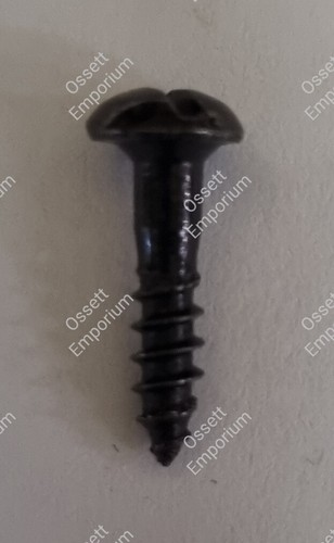 Black japanned slotted round - japanned,
