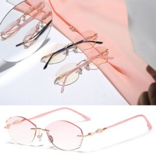 Women Rimless Tinted Reading