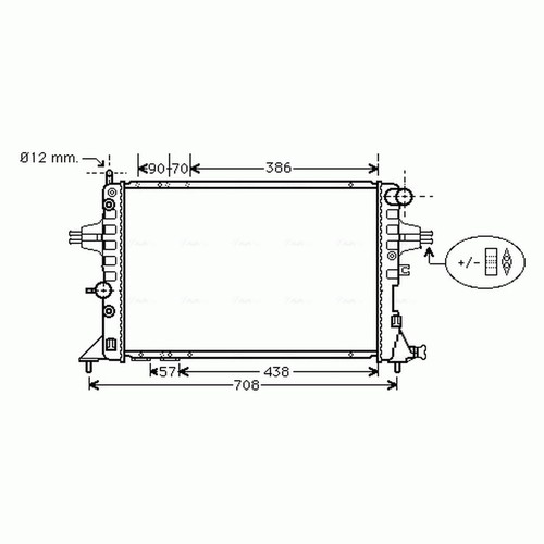 Radiator for vauxhall - radiator,