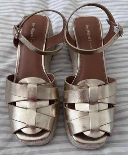 River island gold - river, hessian