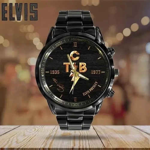 Elvis presley black stainless - presley,