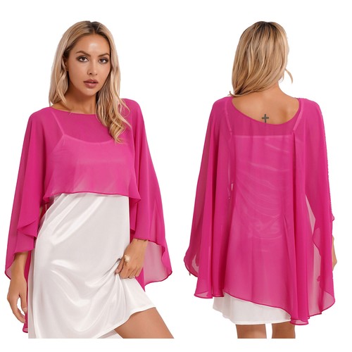 Women chiffon shawl cape - women,