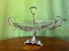 Large antique Floral Pewter