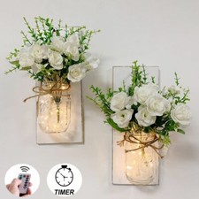 Set of 2 - Rustic Wall Sconces