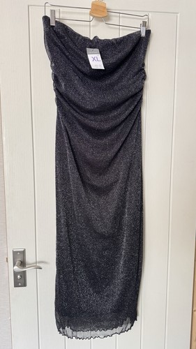 Ladies shimmery black long - shimmery,