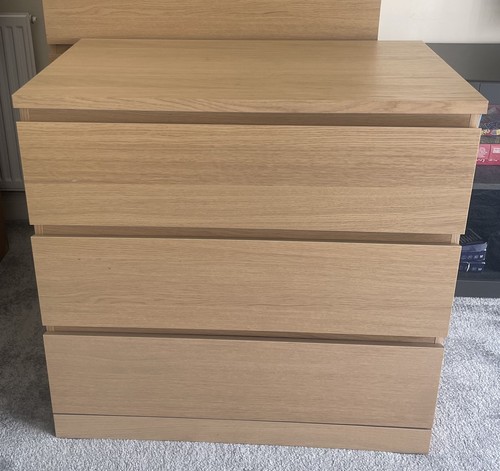 Ikea malm drawer chest - drawer, white