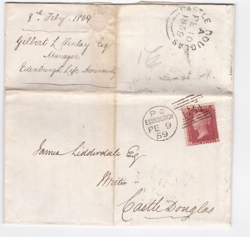 1859 fine penny red - 1859, qv