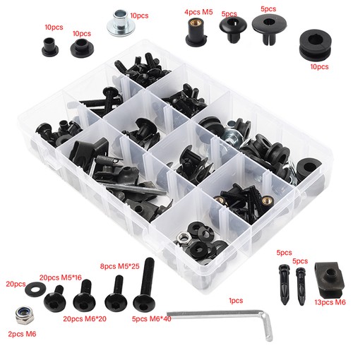 Black screws fairing - screws,