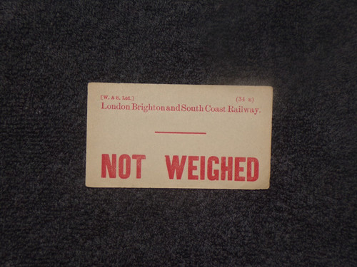 Not weighed red - weighed, london