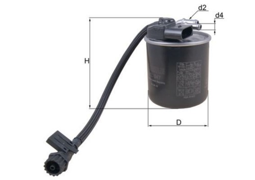 Fuel filter mahle fits - filter,
