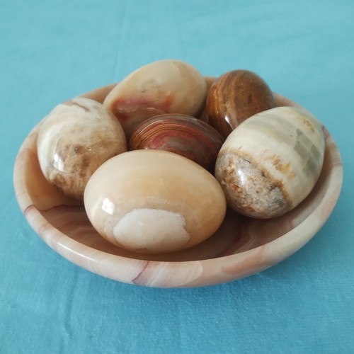 Set polished stone - polished, eggs