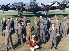B-17 "Sally B"  LARGE POSTCARD.
