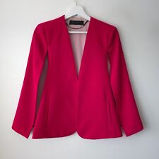 Zara Fuchsia Pink Cape Kimono Poncho Jacket Size XS Ex Small 6 8 Trinny