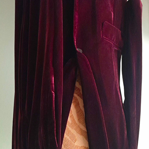 Next burgundy velvet piece - velvet,