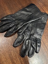 Vintage Black Leather Silk