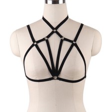 Goth Lingerie Elastic Cross