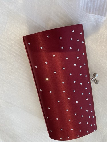 Farfalla satin clutch - satin, clutch/shoulder