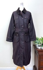 BARBOUR x ALEXA CHUNG Burgundy Nannie Wax Coat UK 12 EU 38 USA 8 Large Trench