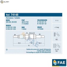 4x GLOW PLUG 74148 FOR SKODA