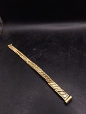1/5TH 9CT ROLLED GOLD WATCH STRAP VINTAGE  EXCALIBUR 72 BACK & FRONT Approx 9.1g