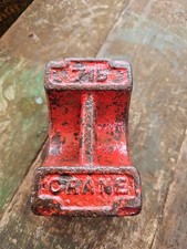 Vintage Cast Iron 7lb Weight By Crane Door / Gate Stop  3.175kg
