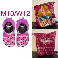 Walt Disney Cheshire Cat Alice Wonderland Crocs Shoes Adult M10/W12 SEALED BAG